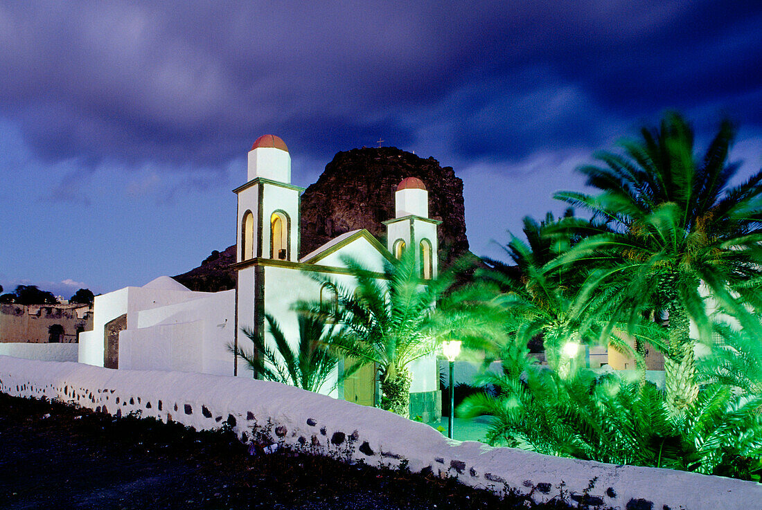 Church Nuestra Sra. de las Nieves, Puerto de las Nieves, near Agaete, Gran Canaria, Canary Islands, Spain