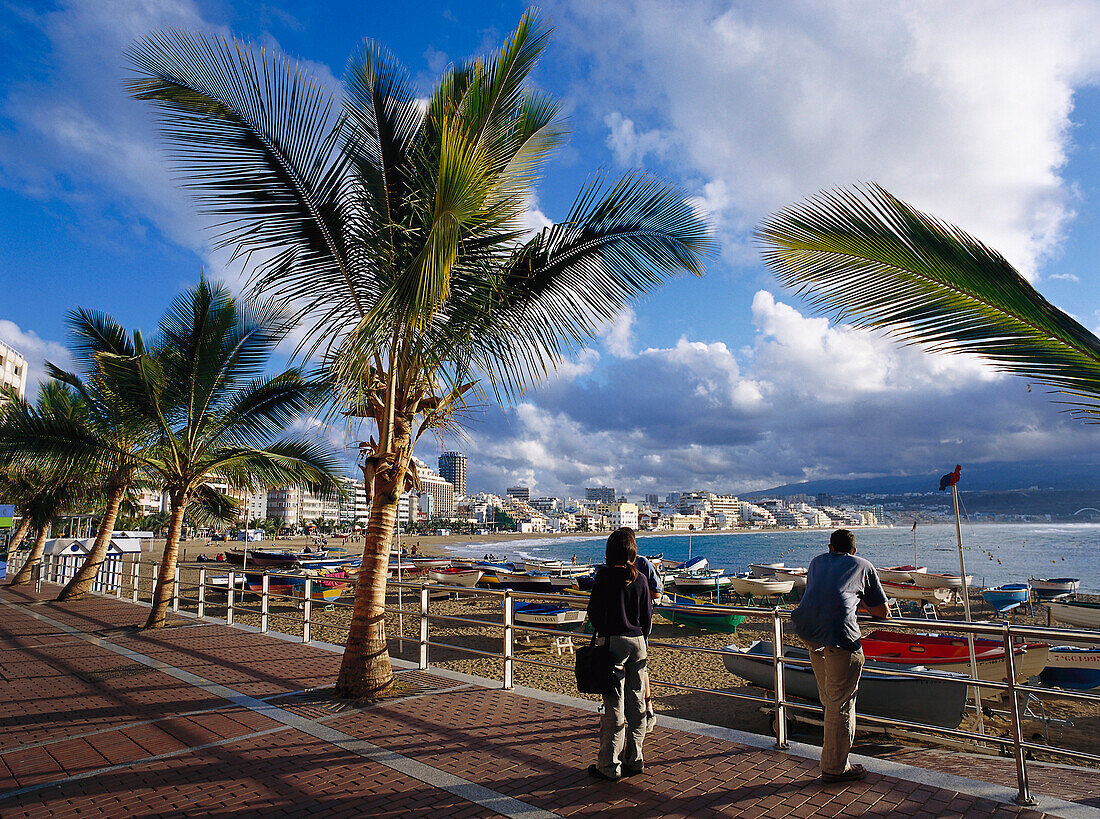 Playa de las Canteras, Las Palmas, Gran Canaria, Kanarische Inseln, Spanien