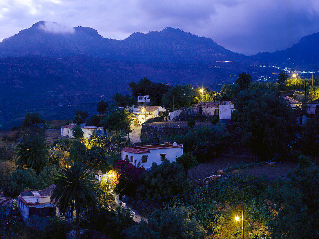 Santa Lucia am Abend, Gran Canaria, Kanarische Inseln, Spanien