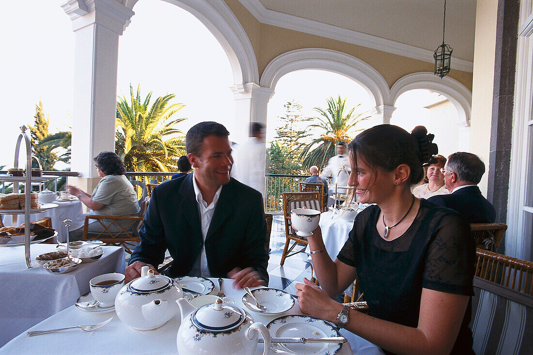 Teatime, Terrasse Reid´s Hotel, Funchal Madeira