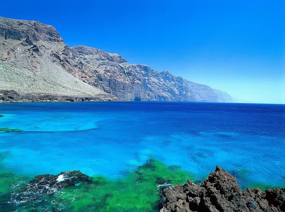 West coast, Punta de Teno, Teno mountains, Tenerife, Canary Islands, Spain