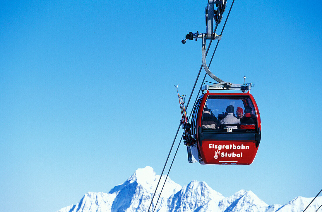 Eisgrat cable car, Stubaital Glacier, Tyrol, Austria