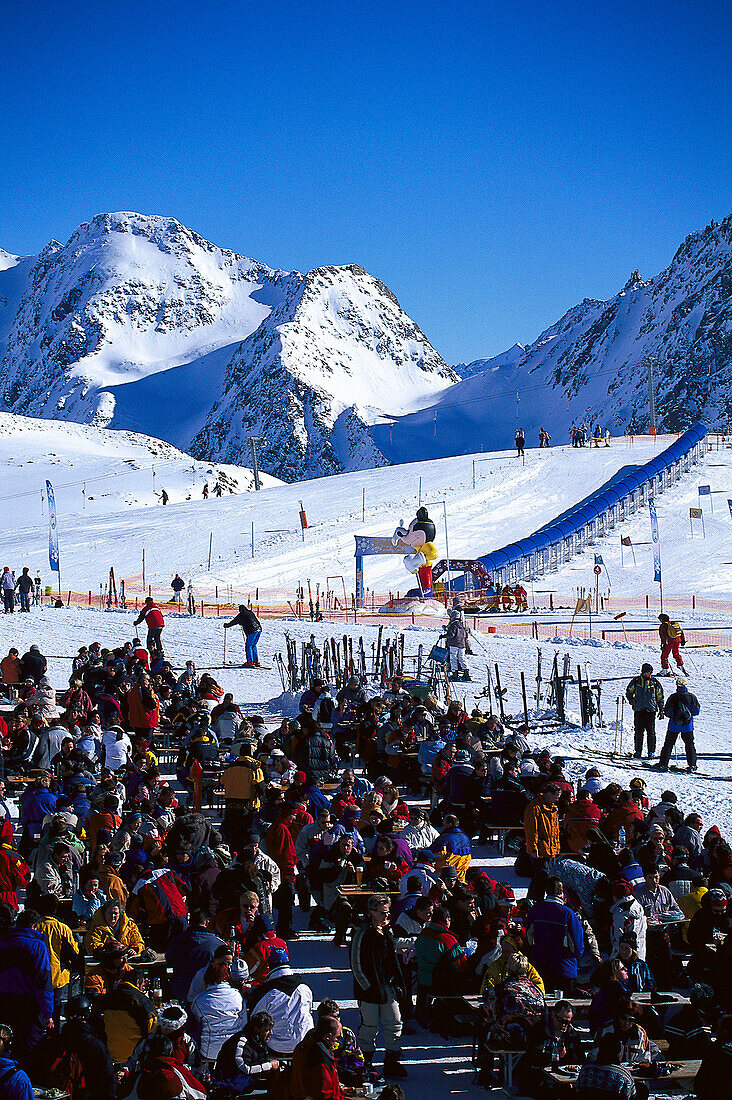 Restaurant Gamsgarten, Stubaier Gletscher, Tirol, Österreich