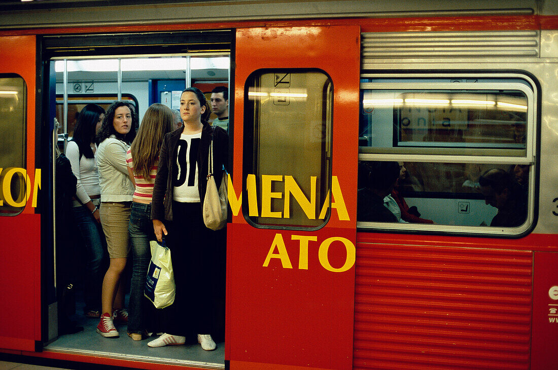 Train, Metro Station Omonia, Athens, Greece