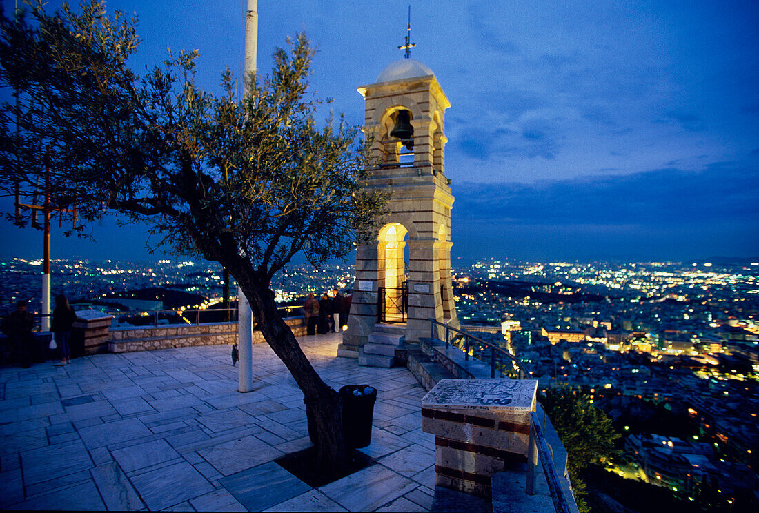 Panorama of Athens from Mount Lycabettus, Athens, Greece