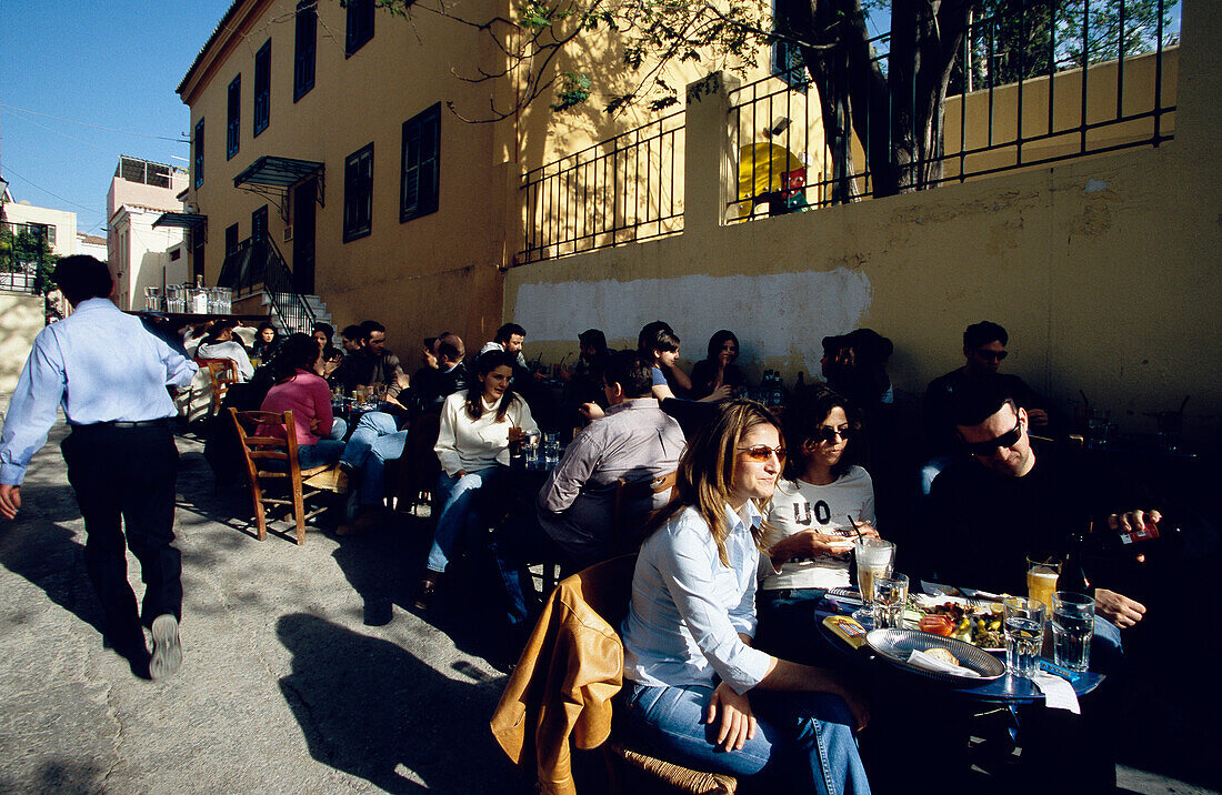 Cafe Dioskouri, Greek Agora, Plaka Athens, Greece