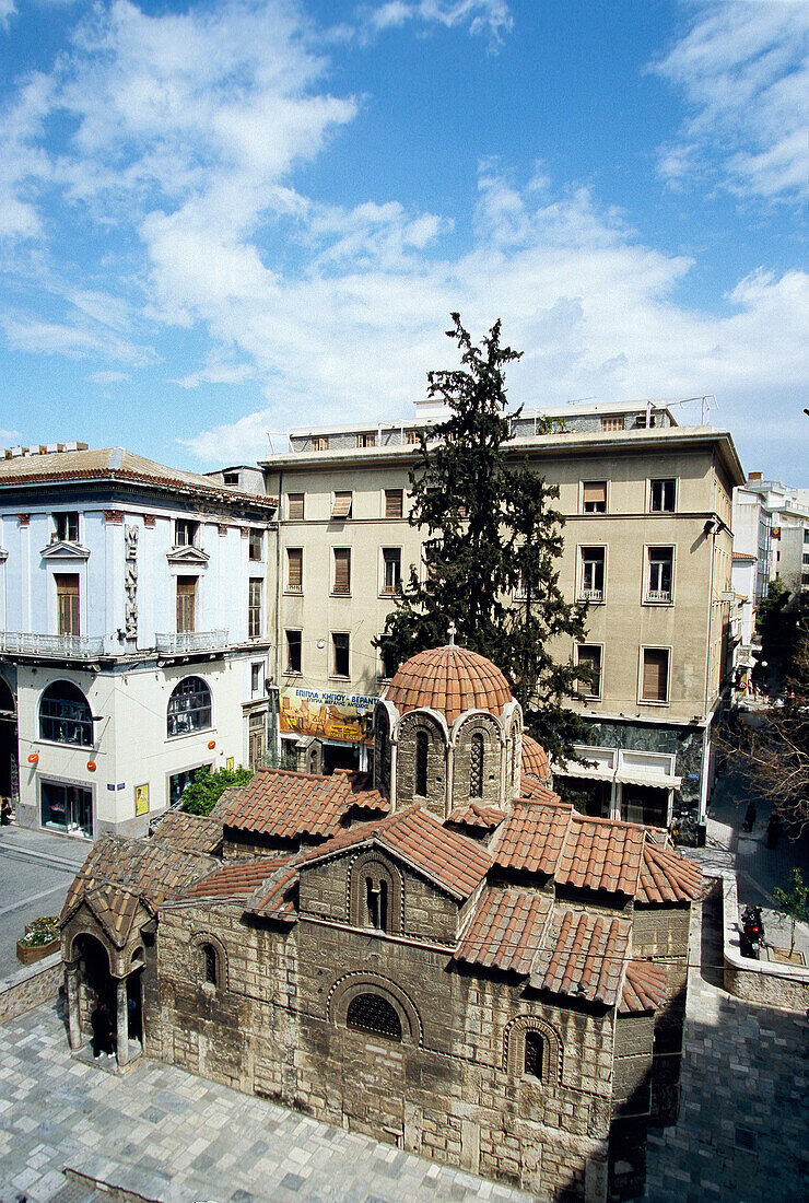 Kapnikarea Church in Ermou Street in Plaka, Athens, Greece