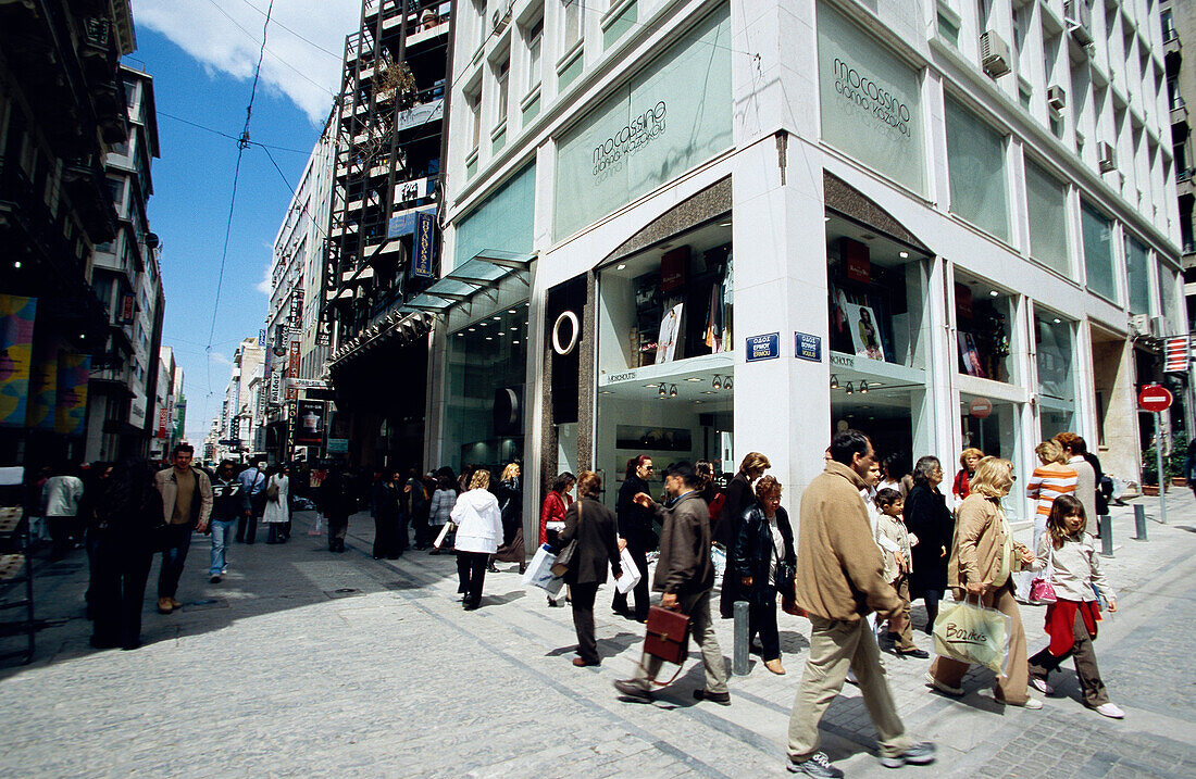 Shopping , Ermou Street, Plaka Athens, Greece