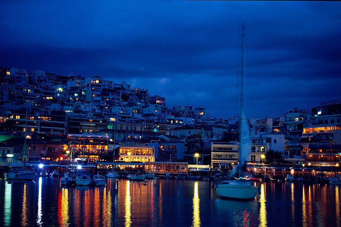 Restaurants, Microlimano Harbour, Pireas Athens, Greece