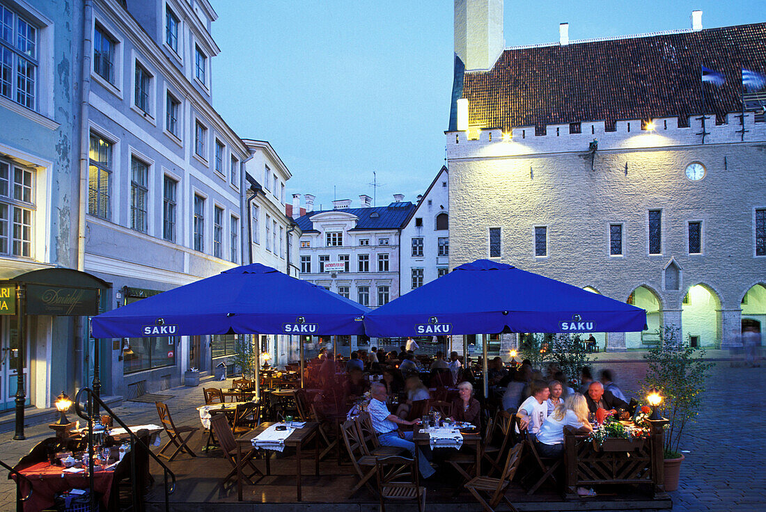 Restaurants, Town Hall Square, Tallinn Estonia