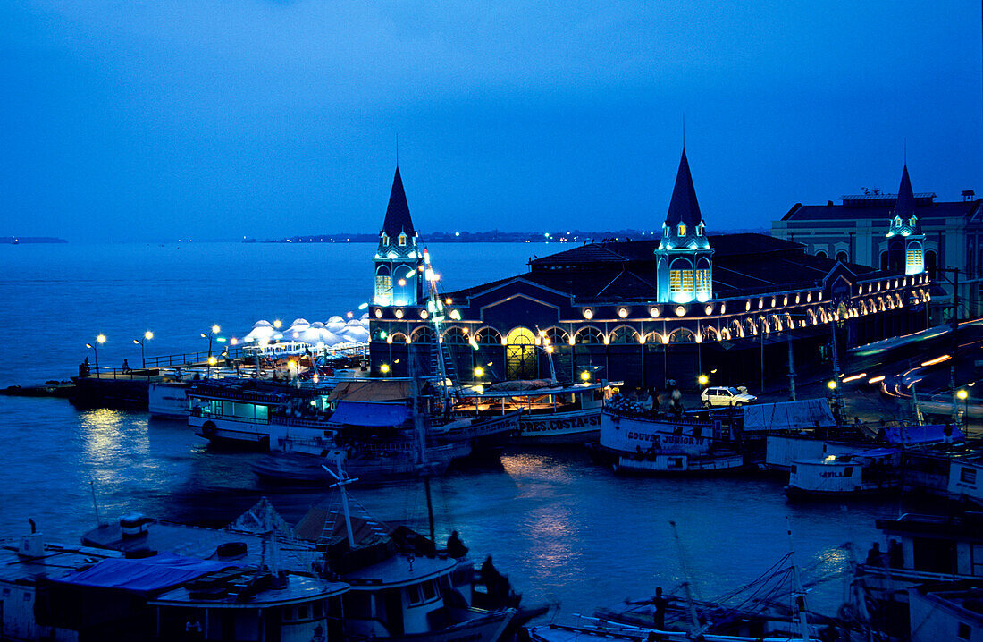 Belem Hafen mit Ver-o-Peso Markt, Amazonas, Belem, Para, Brazil