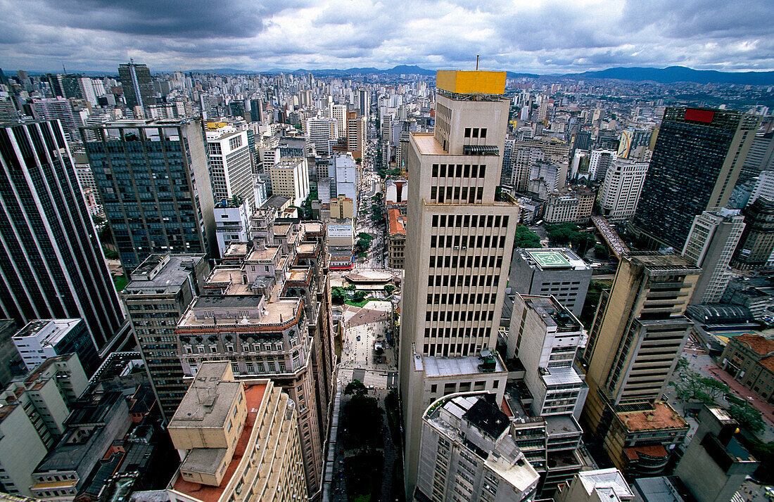 View on Sau Paulo down town, Sao Paulo, Sao Paulo, Brazil