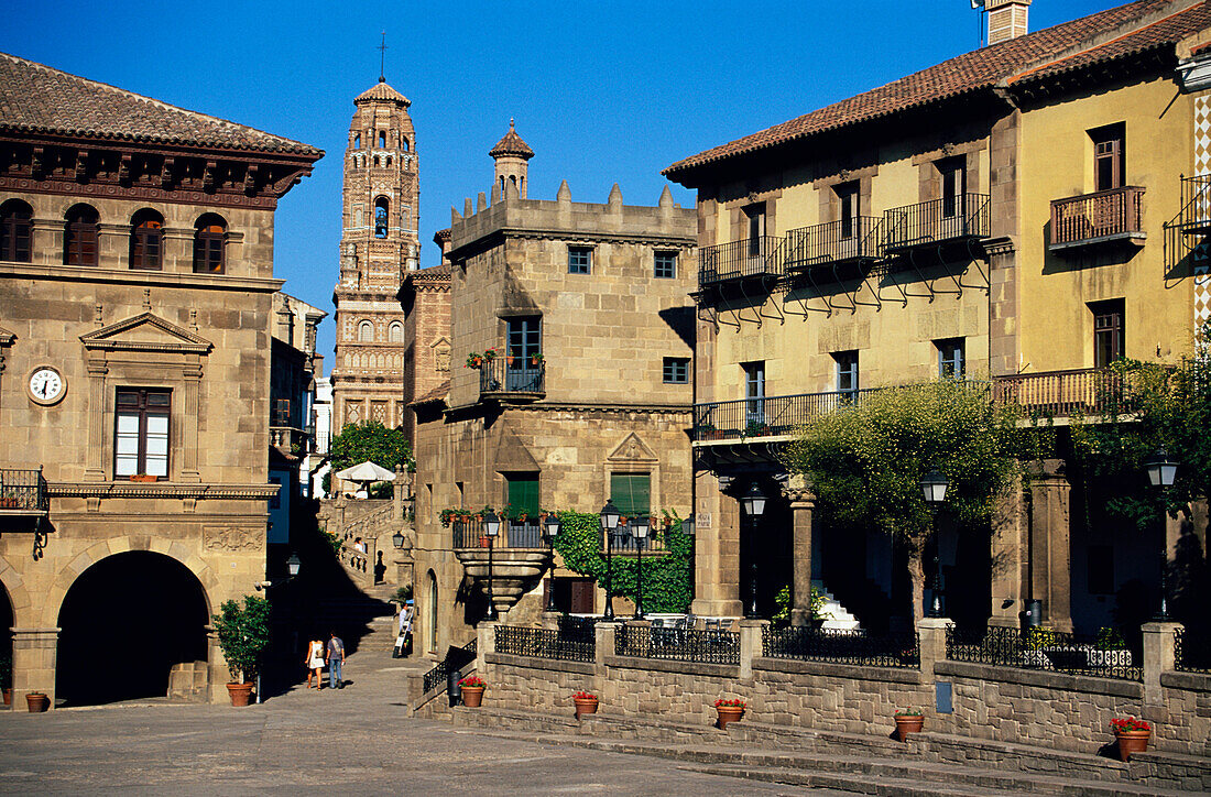 Old Town Barcelona, Poble Espanyol, Montjuic, Barcelona, Catalonia, Spain