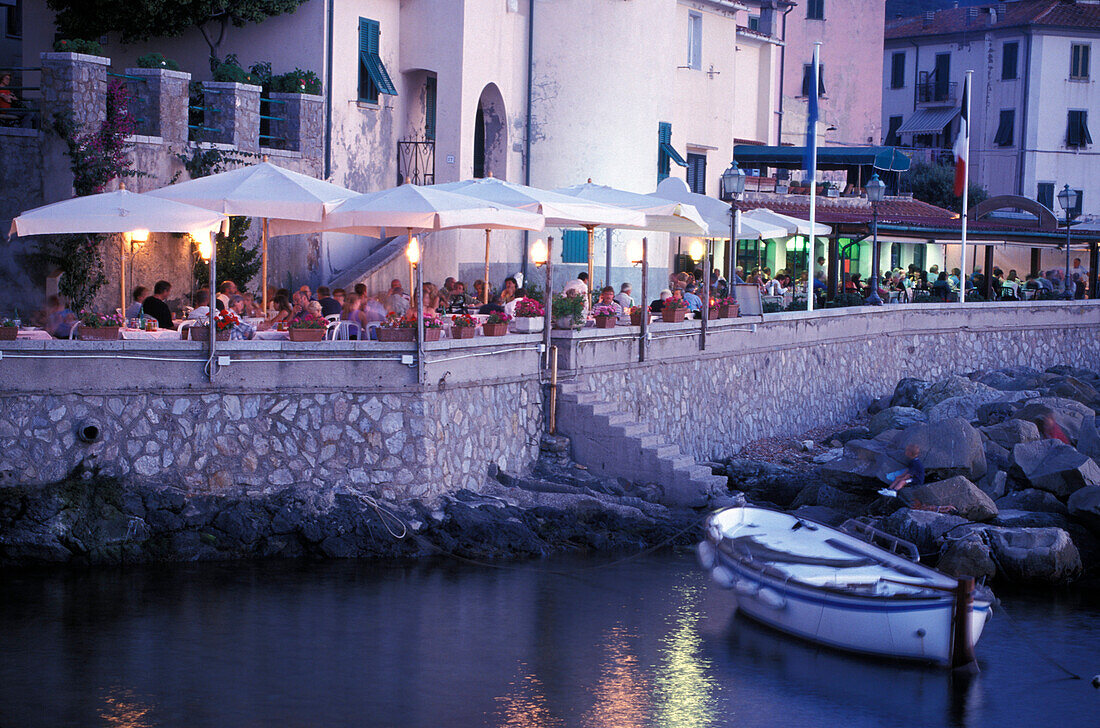 Restaurant, Habour, Marciana Marina, Elba Italy