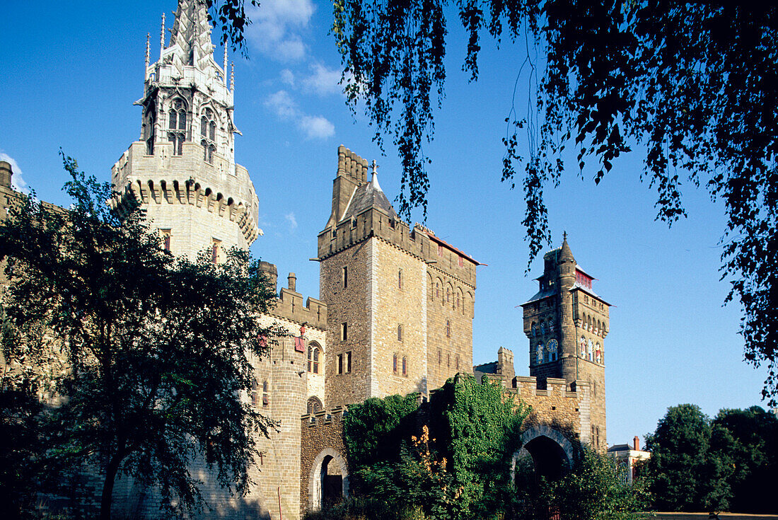 Cardiff Castle, Glamorgan Wales, Great Britain