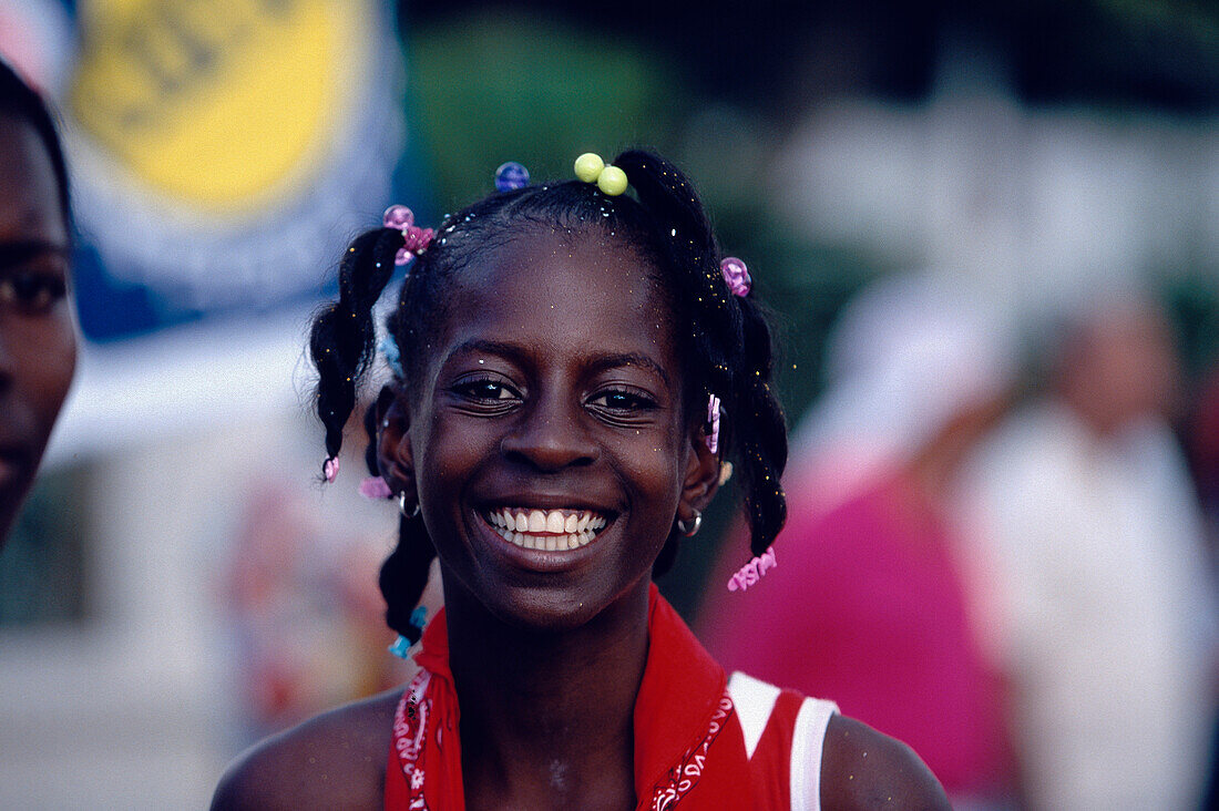 Happy girl, Carnival, Port of Spain Trinidad