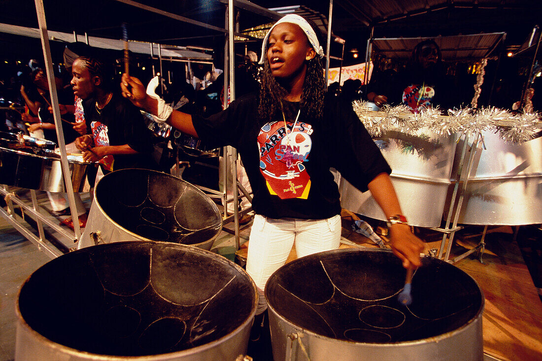 Steel Band Explosion, Carnival, Port of Spain, Trinidad and Tobago, Caribbean