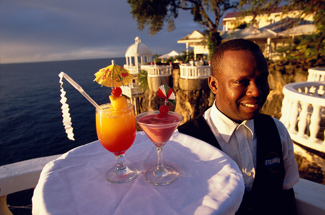 Drinks, Waiter, Top View, Tablet, Drinks at La Puntilla De Piergiorgio Palace, italian Restaurant, Sosua, Dominican Republic