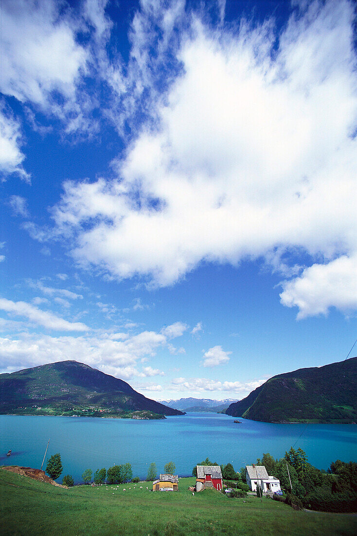 Skoneviksfjord, Hordaland, Norwegen