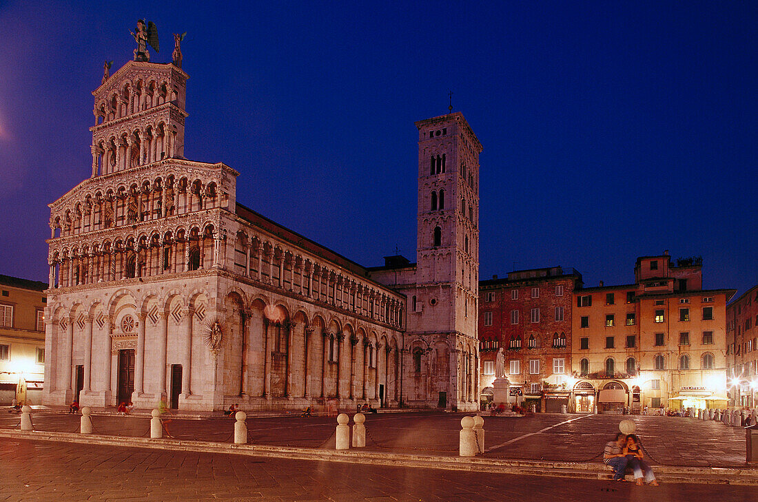 Cathedral St. Michele, Piazza St. Micchele, Foro, Lucca, Tuscany, Italy