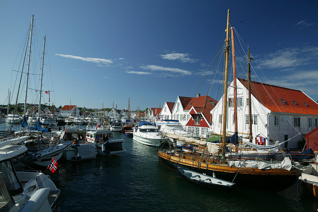 Hafen, Skudeneshavn, Rogaland, Norwegen
