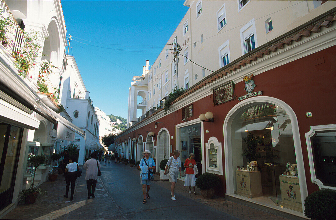 Via Occhio Marino, Capri, Kampanien Italien