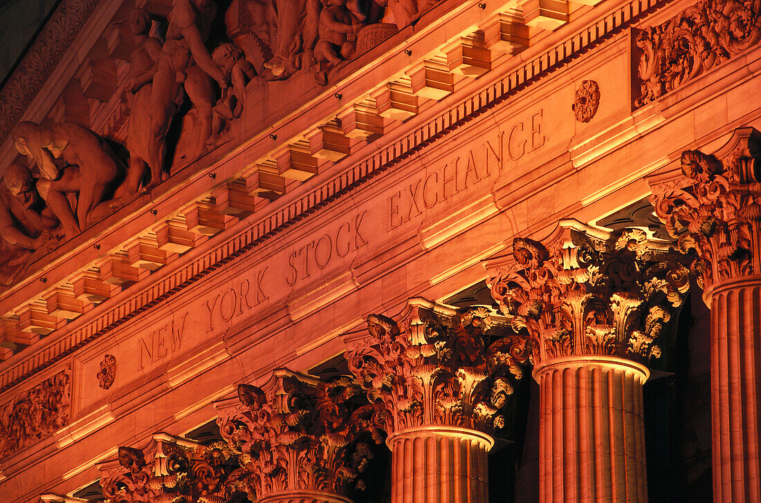 Stock Exchange, Wall Street New York, USA