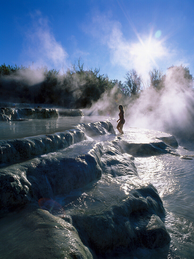 Cascate del Mulino, Saturnia, Toskana, Italien