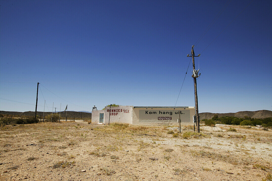 Bar, Pub, Ronnies Sex Shop, Route 62, Little Karoo, Western Cape, South Africa, Afrika