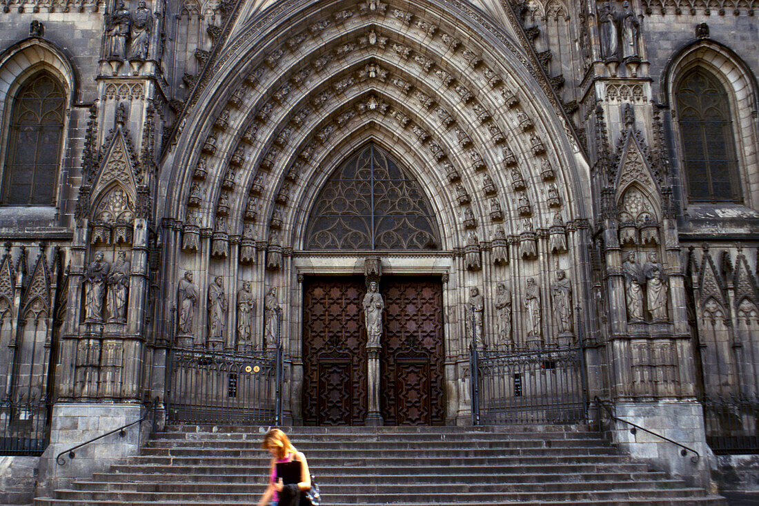 Kathedrale, Barri Gotic, Barcelona, Spanien