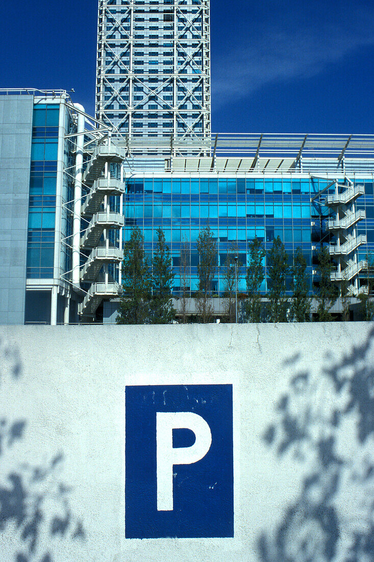 Gebäude am Port Olimpic, Barcelona, Spanien