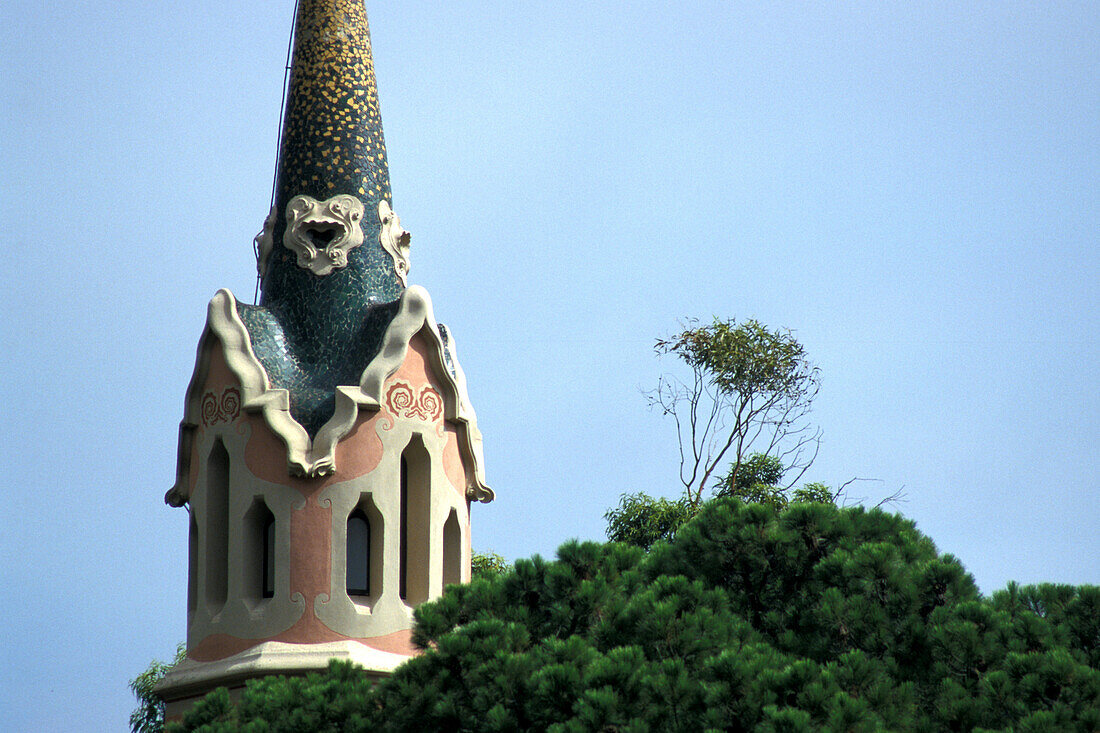 Parc Gueell by Antoni Gaudi, Barcelona, Spain