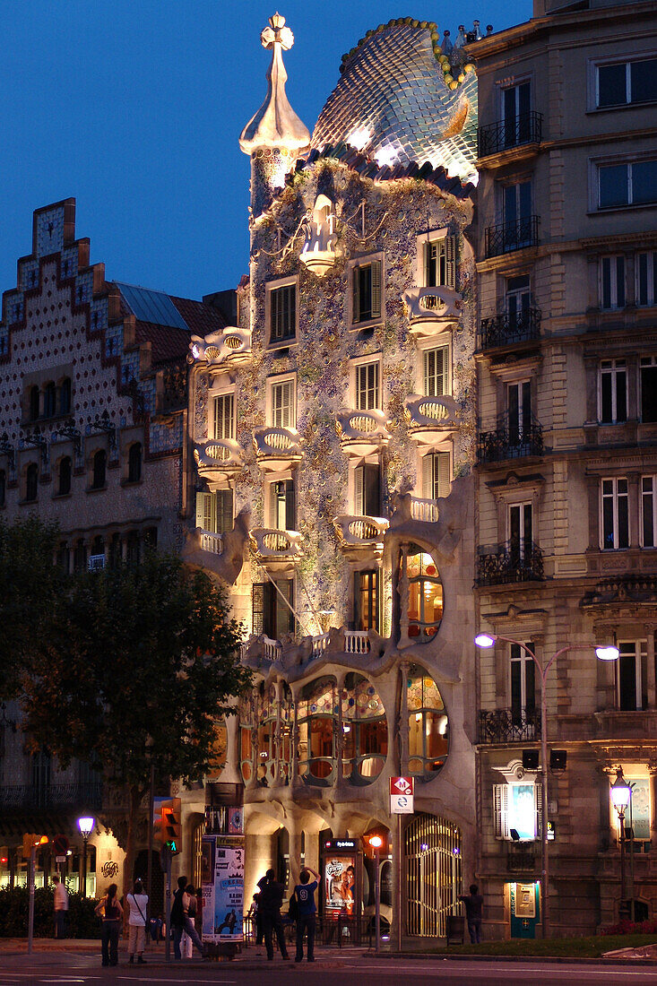 Casa Batllo von Antoni Gaudi, Barcelona, Spanien