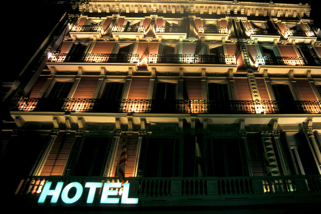 Hotel, Placa de Catalunya, Barcelona, Spain