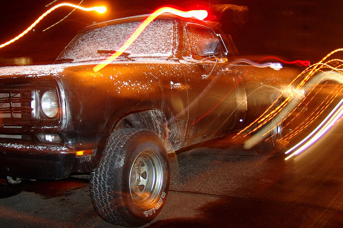 Vehicle at wintertime, Berlin Germany