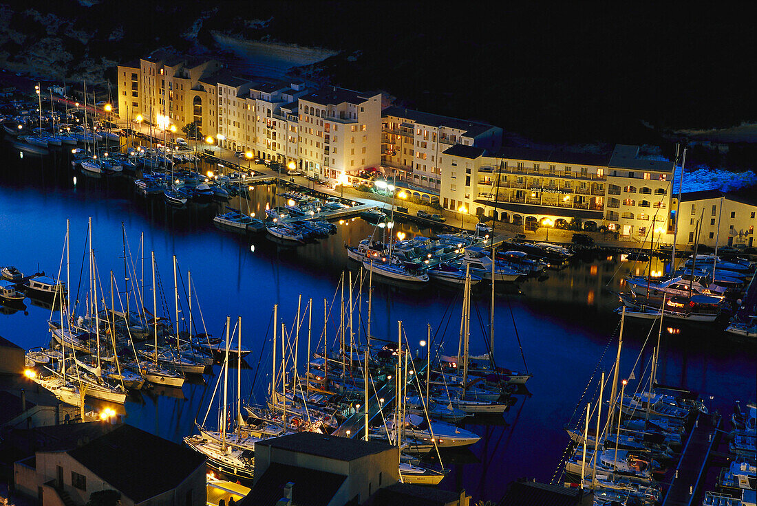 Yacht harbour, Bonifacio, Corsica, France