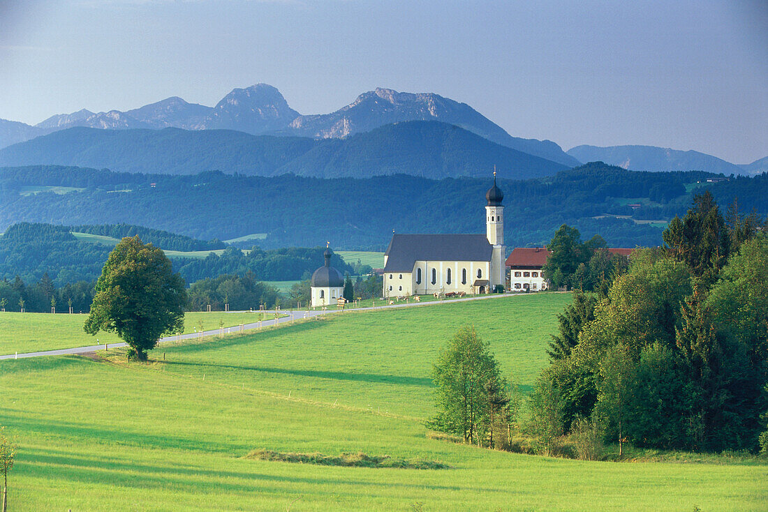 Pilgrimage church of Wimparting, Irschenberg, Upper Bavaria, Germany