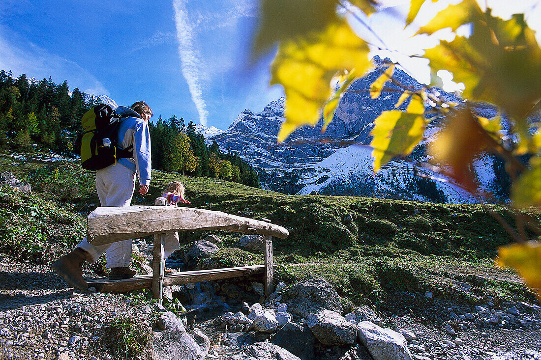 Hiking, Grosser Ahornboden, Eng, Tirol, Österreich