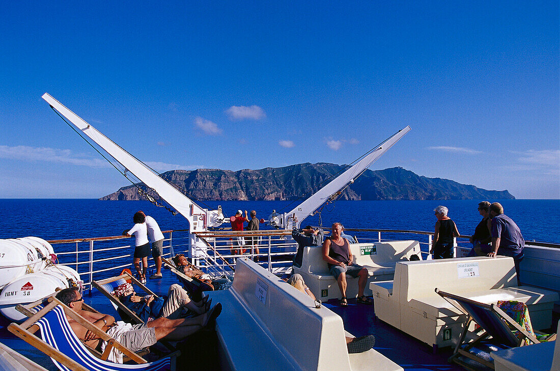Ferry to Capraia, Corsica, France