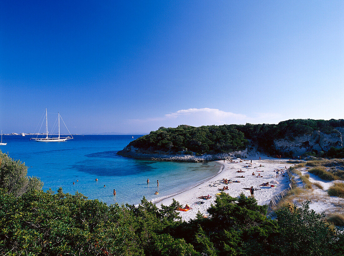 Plage de Piantarella, Strand, Südküste, bei Bonifacio Korsika, Korsika, Frankreich