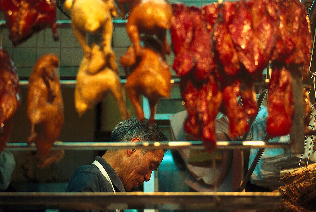 Roast Chicken, Central Market Hongkong, China