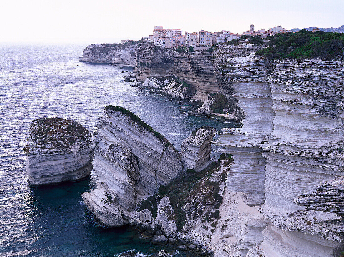 Falaises, Kliffe, Bonifacio Korsika, Korsika, Frankreich
