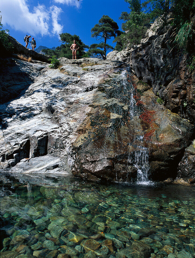 Cascades des Anglais, Waterfall, Corsica, France