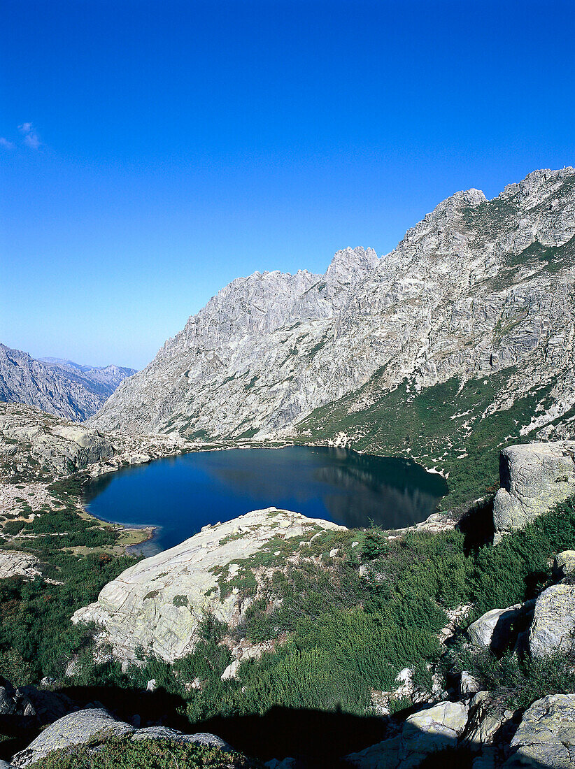 Lac de Melo, Gorges de la Restonica, Korsika, Frankreich