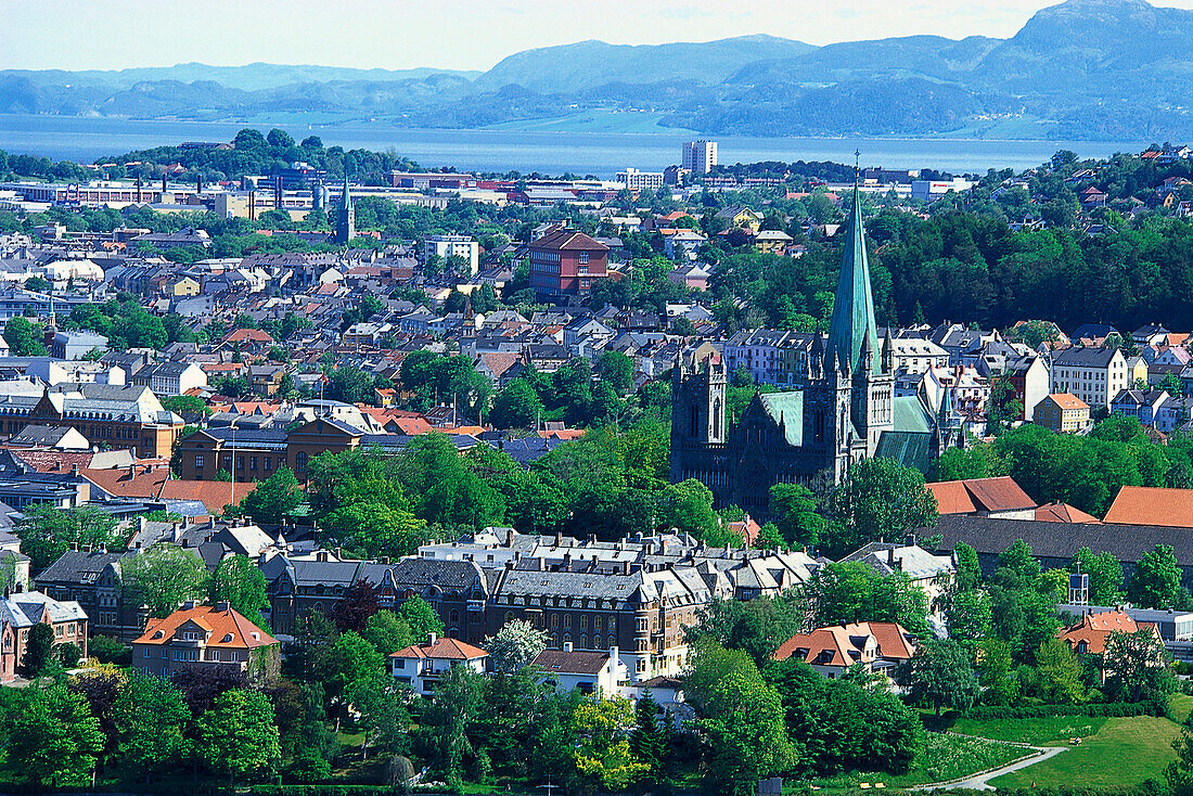 Cityscape view, Trondheim, South Trondelag Norway