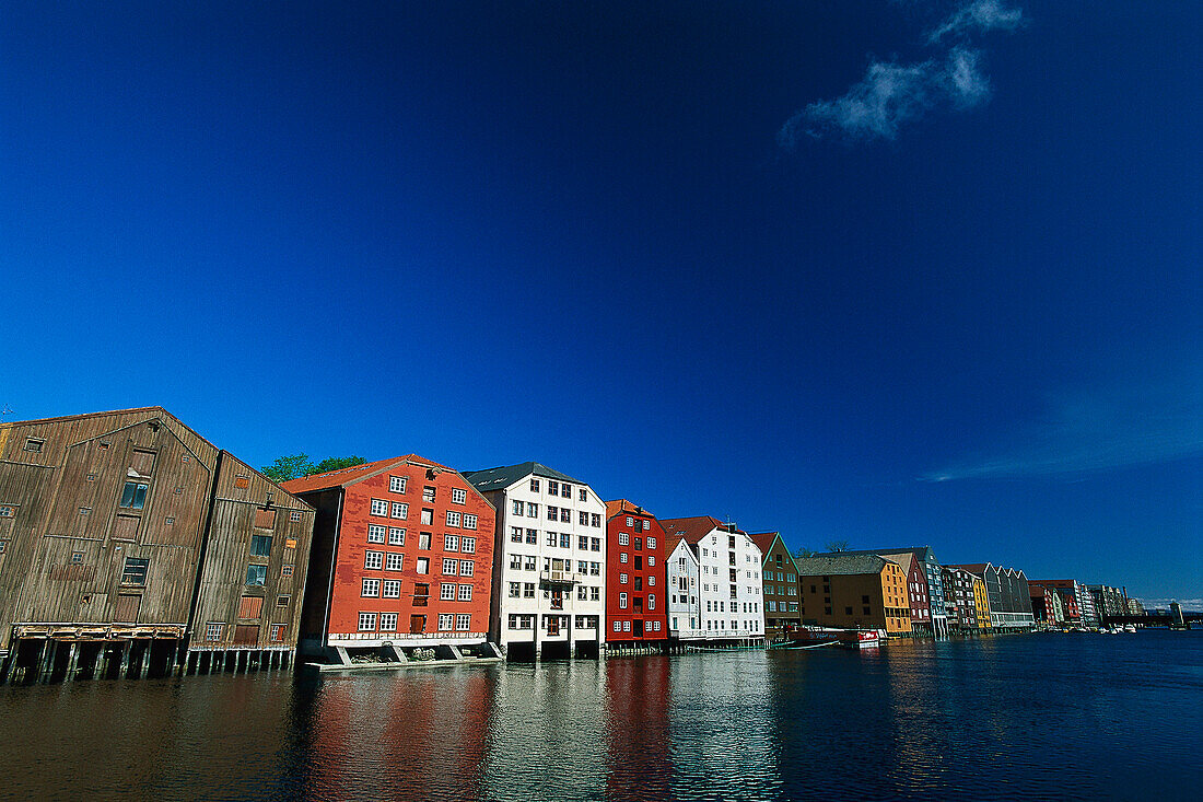 Storehauses, River Nidelva, Trondheim, South Trondelag, Norway