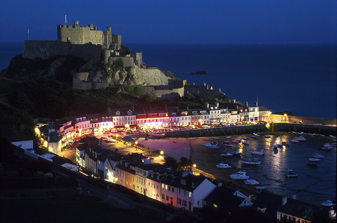 Mont Orgueile, Castle Gorey, Jersey, Kanalinseln Großbritannien