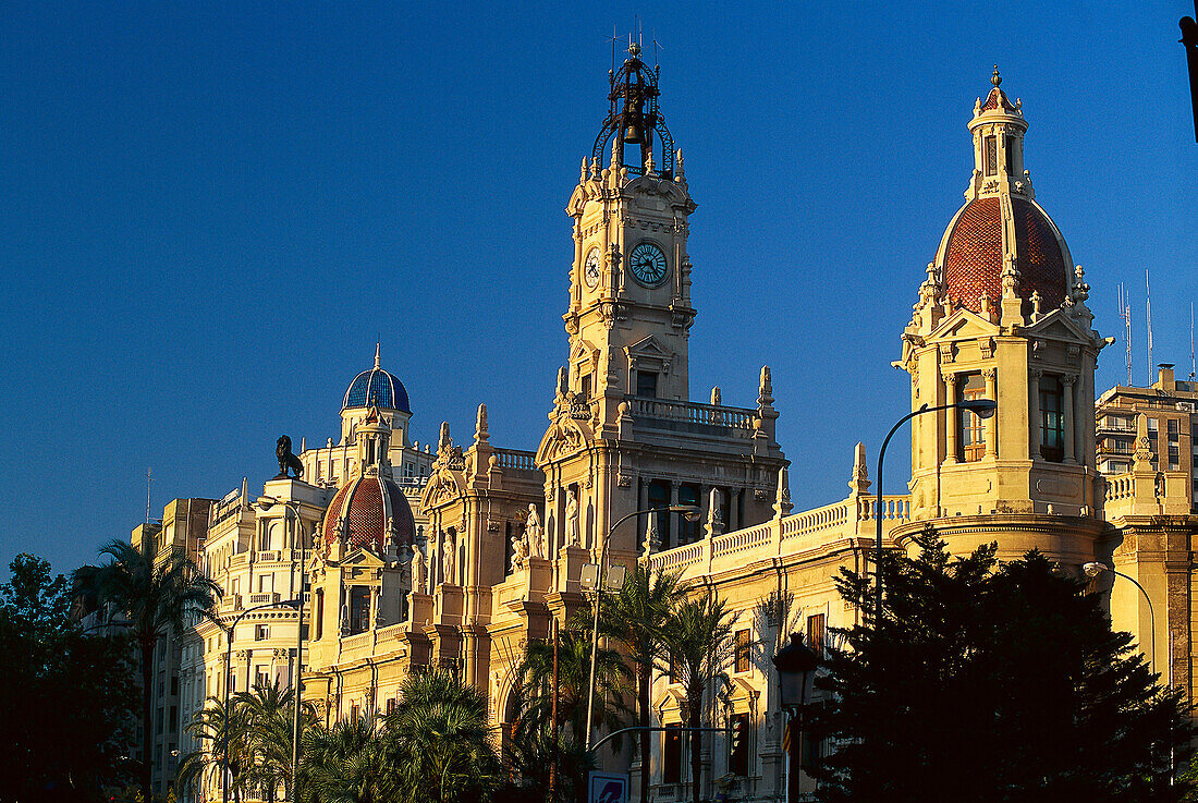 Rathaus, Plaza de Ayuntamiento, Valencia, Spanien