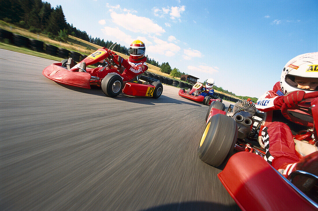 Go-Kart, Training, Bopfingen, Deutschland