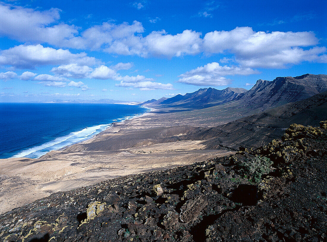 Playa de Cofete, Playa de Barlovento, Jandía, Fuerteventura, Canary Islands, Spain